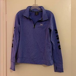 PINK Purple Outdoor Half-Zip Jacket